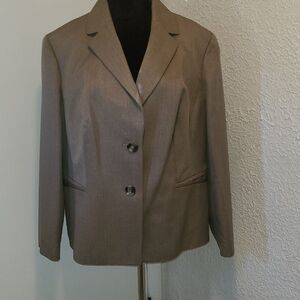 Le Suit Beige Women's Pantsuit